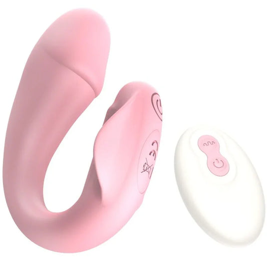 ARMONY - FRESHFUN CICI VIBRADOR STRAP-ON CONTROL REMOTO Y APP 10 VIBRACIONES ROSA - Nuvica