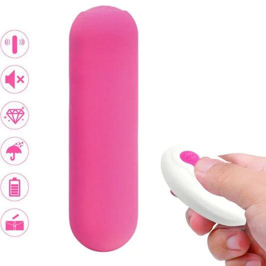 ARMONY - SPLASH JOIE BALA VIBRADORA SILICONA CONTROL REMOTO 10 VIBRACIONES 75 X 19 CM ROSA - Nuvica