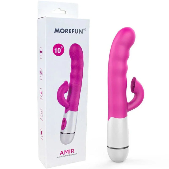 ARMONY - AMIR VIBRADOR MULTIFUNCION CON LENGUA ESTIMULADORA 16 VELOCIDADES ROSA - Nuvica