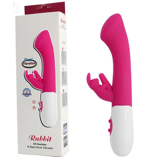 ARMONY - RABBIT VIBRADOR & ESTIMULADOR PUNTO G 10 VELOCIDADES ROSA - Nuvica