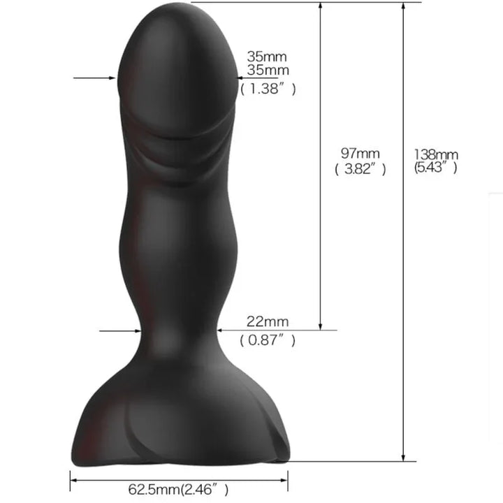ARMONY - EXTREME A BLOOM ROSA VIBRADOR & PLUG ANAL CONTROL REMOTO NEGRO - Nuvica