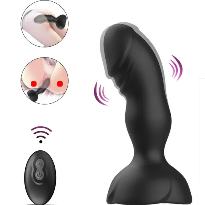 ARMONY - EXTREME A BLOOM ROSA VIBRADOR & PLUG ANAL CONTROL REMOTO NEGRO - Nuvica