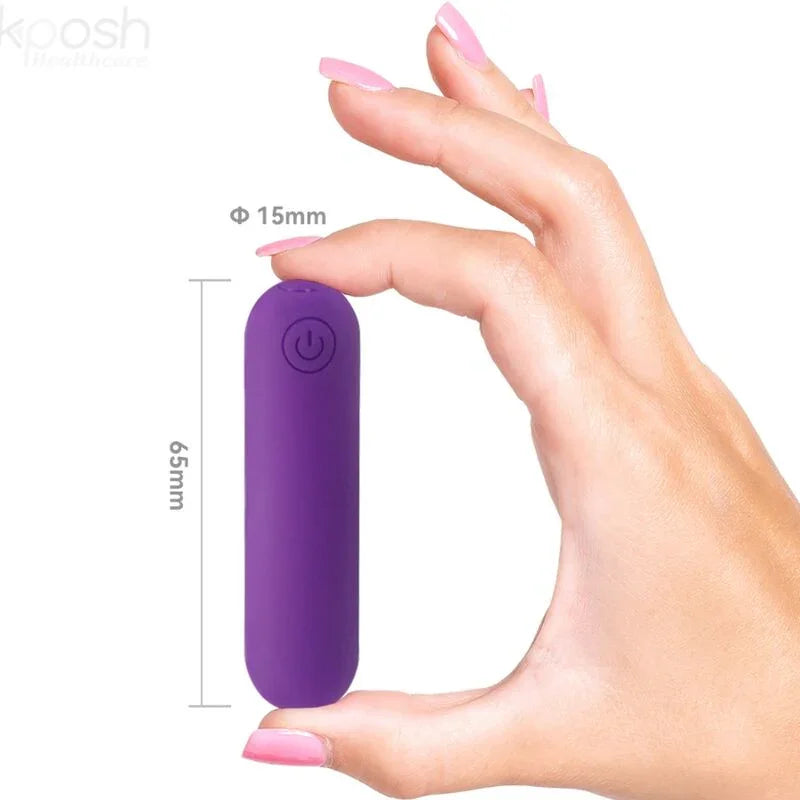ARMONY - SPLASH JOLINE BALA VIBRADORA SILICONA CONTROL REMOTO 10 VIBRACIONES 6.5 X 1.5 CM MORADO - Nuvica