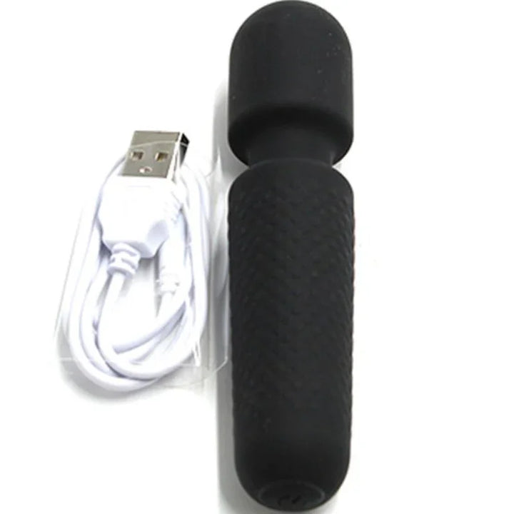 ARMONY - YOUR MAGIC MASAJEADOR & VIBRADOR RECARGABLE 10 VIBRACIONES SILICONA NEGRO - Nuvica