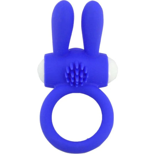 ARMONY - MR BUNNY ANILLO VIBRADOR SILICONA AZUL - Nuvica