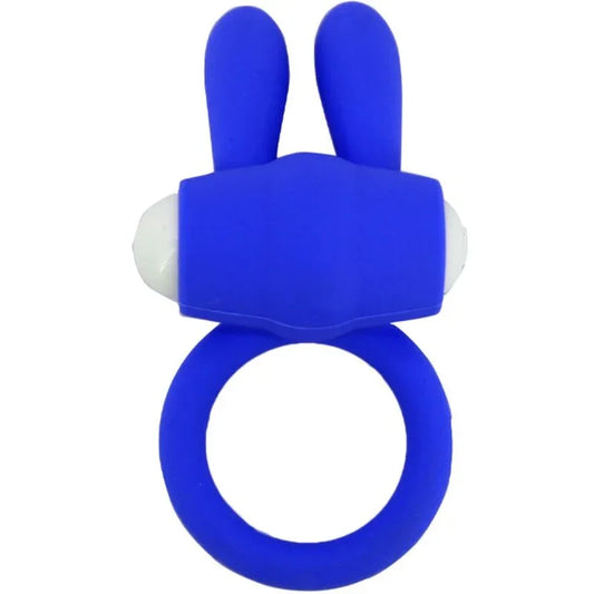 ARMONY - MR BUNNY ANILLO VIBRADOR SILICONA AZUL - Nuvica