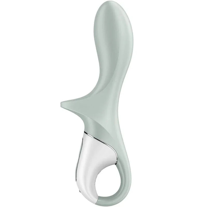 SATISFYER - AIR PUMP BOOTY 3 VIBRADOR ANAL INFLABLE VERDE GRIS - Nuvica