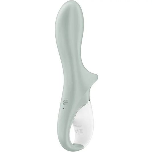SATISFYER - AIR PUMP BOOTY 3 VIBRADOR ANAL INFLABLE VERDE GRIS - Nuvica
