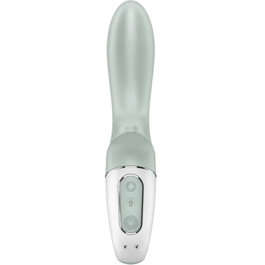 SATISFYER - AIR PUMP BOOTY 3 VIBRADOR ANAL INFLABLE VERDE GRIS - Nuvica