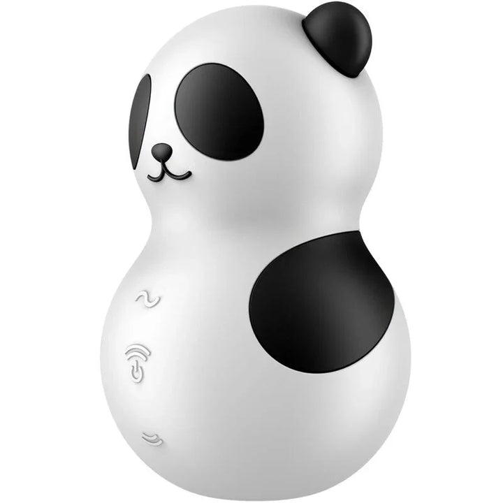 SATISFYER - POCKET PANDA ESTIMULADOR & VIBRADOR BLANCO Y NEGRO - Nuvica