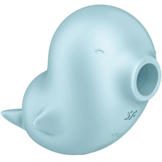 SATISFYER - SASSY SEAL ESTIMULADOR & VIBRADOR AZUL - Nuvica