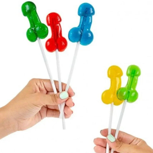 SECRETPLAY - EXPOSITOR SURTIDO PIRULETAS PENE CON ALCOHOL 40 UNIDADES - Nuvica