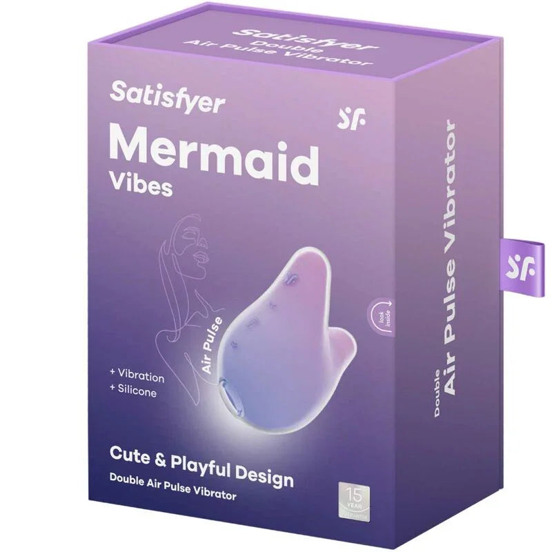 SATISFYER - MERMAID VIBES ESTIMULADOR & VIBRADOR VIOLETA Y ROSA - Nuvica