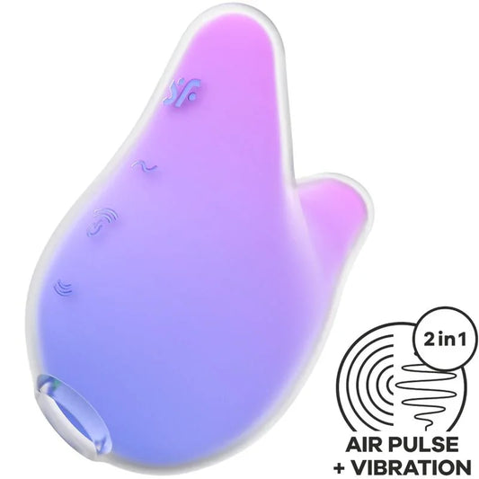 SATISFYER - MERMAID VIBES ESTIMULADOR & VIBRADOR VIOLETA Y ROSA - Nuvica