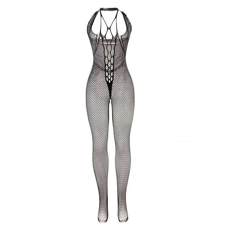SUBBLIME - 951788 BODYSTOCKING LARGO DE REJILLA TIRANTES EN PECHO Y ESPALDA NEGRO TALLA ÚNICA - Nuvica