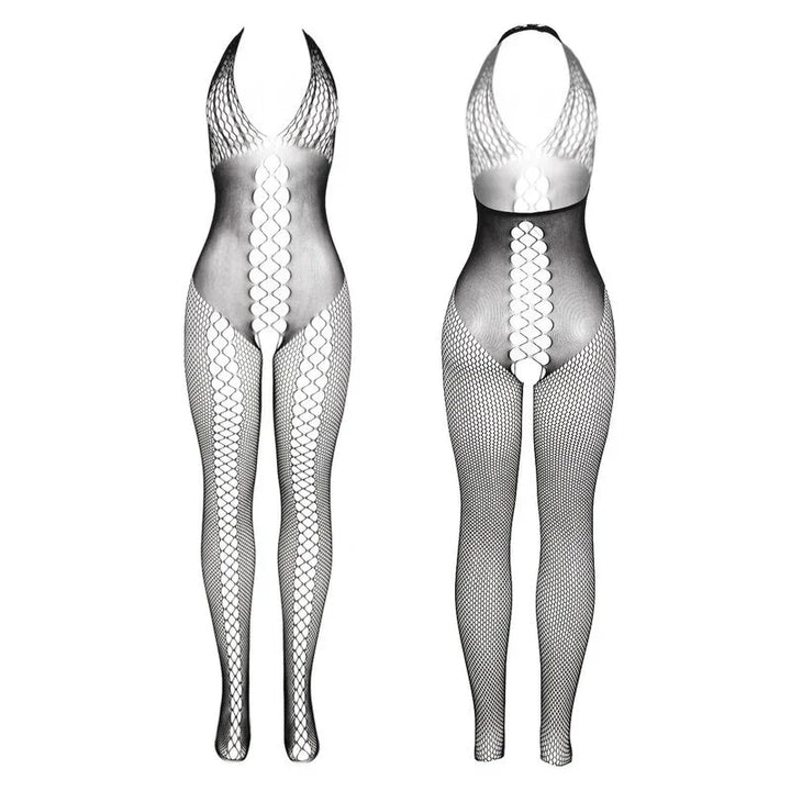 SUBBLIME - 951832 BODYSTOCKING ESPALDA ABIERTA Y DETALLES ENTRECRUZADOS NEGRO TALLA ÚNICA - Nuvica