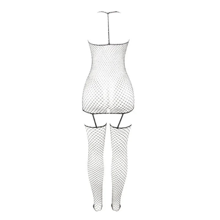 SUBBLIME - 951955 BODYSTOCKING DE REJILLA BRILLANTE TALLA ÚNICA - Nuvica