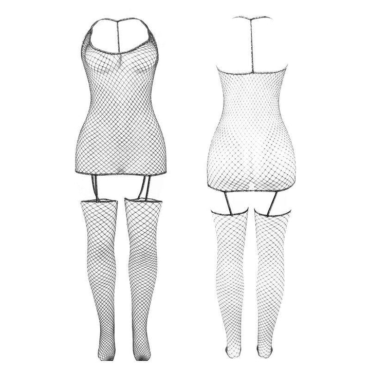 SUBBLIME - 951955 BODYSTOCKING DE REJILLA BRILLANTE TALLA ÚNICA - Nuvica