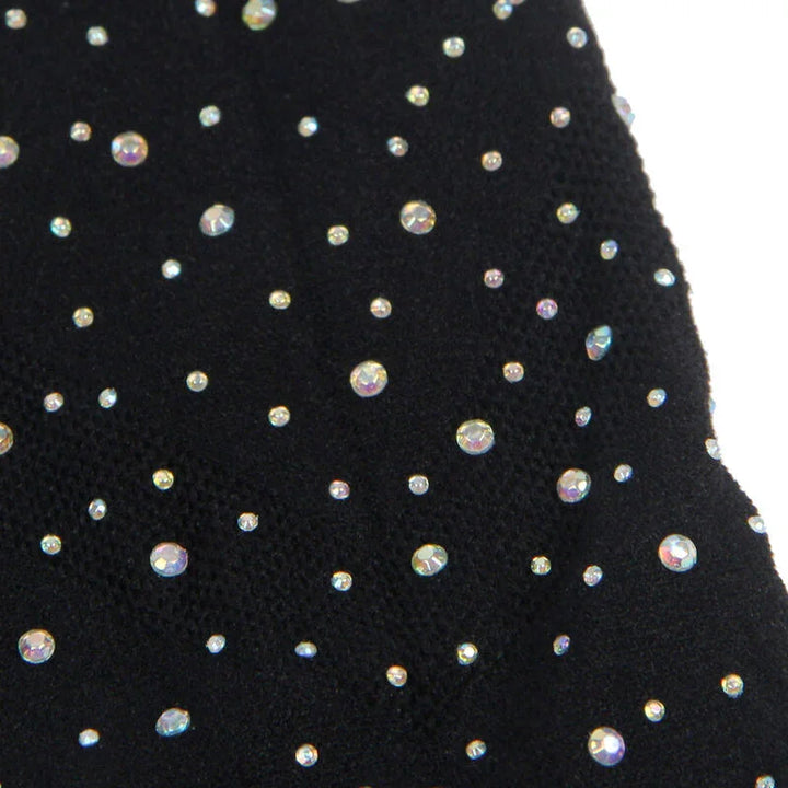 SUBBLIME - 952198 VESTIDO DE REJILLA CON DIAMANTES BRILLANTES NEGRO TALLA ÚNICA - Nuvica