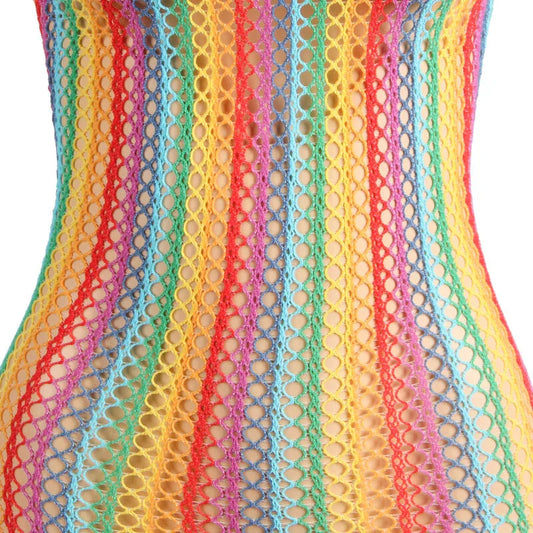 SUBBLIME - 952341 VESTIDO DE REJILLA ARCOIRIS TALLA ÚNICA - Nuvica