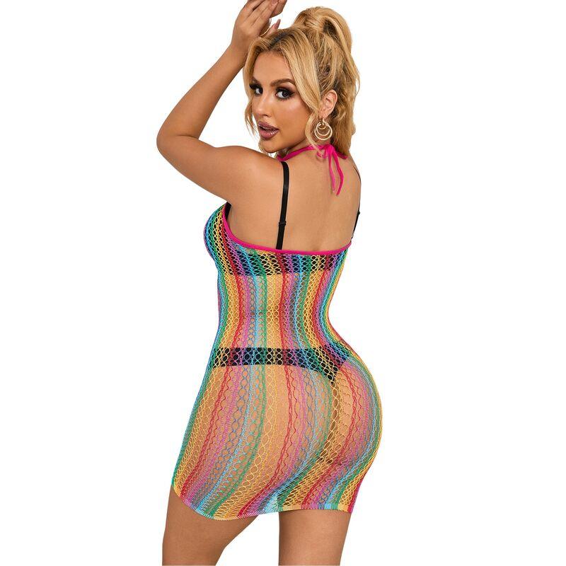 SUBBLIME - 952341 VESTIDO DE REJILLA ARCOIRIS TALLA ÚNICA - Nuvica