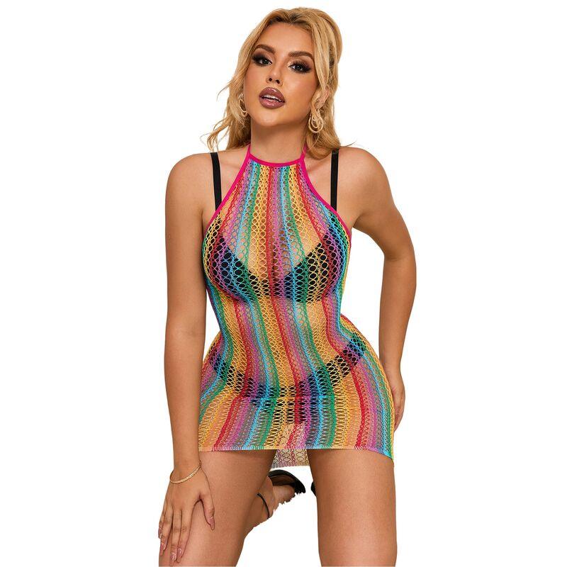 SUBBLIME - 952341 VESTIDO DE REJILLA ARCOIRIS TALLA ÚNICA - Nuvica