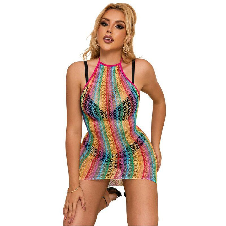 SUBBLIME - 952341 VESTIDO DE REJILLA ARCOIRIS TALLA ÚNICA - Nuvica