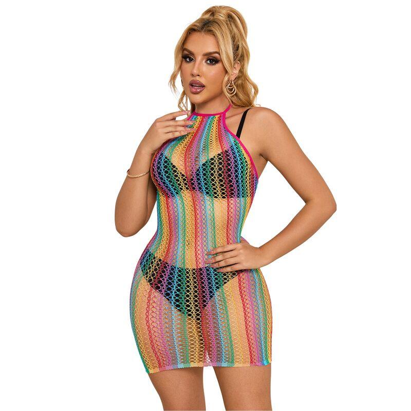 SUBBLIME - 952341 VESTIDO DE REJILLA ARCOIRIS TALLA ÚNICA - Nuvica