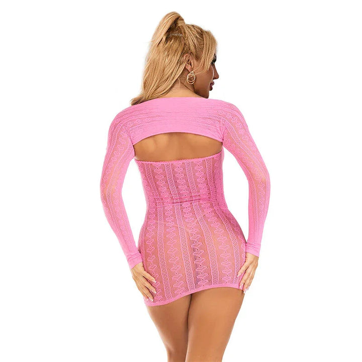 SUBBLIME - 952471 VESTIDO DE REJILLA ROSA TALLA ÚNICA - Nuvica