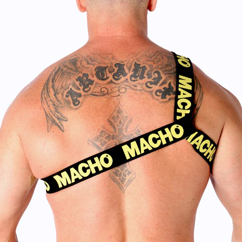 MACHO - ARNÉS ROMANO BLANCO S/M - Nuvica