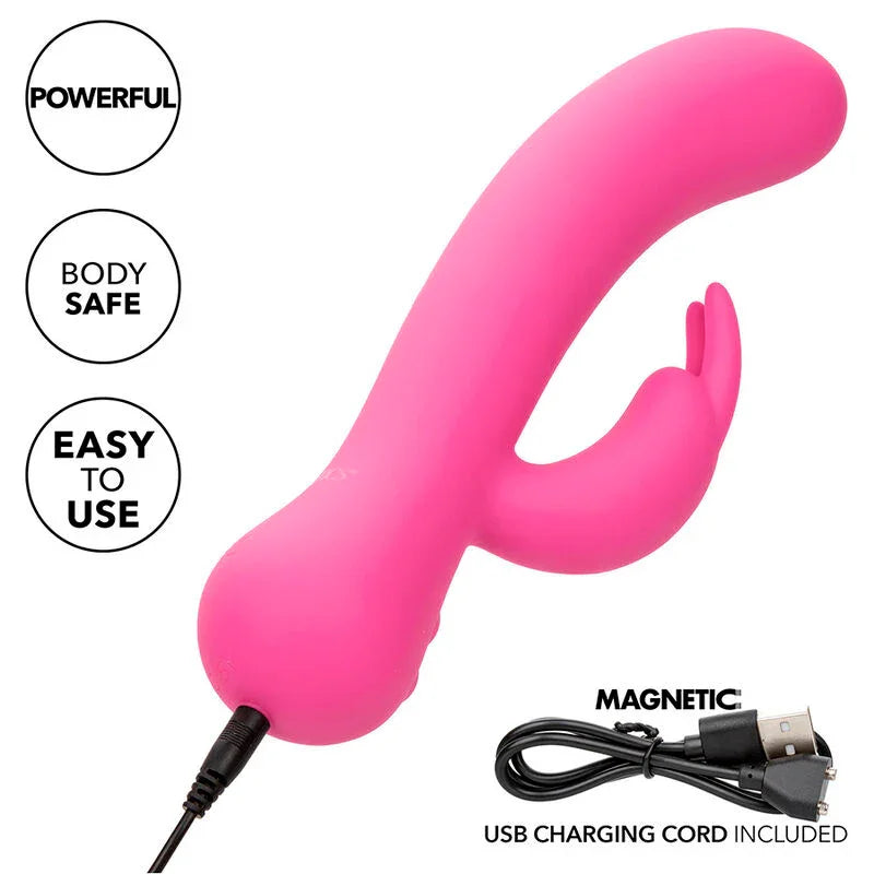 CALEXOTICS - FIRST TIME VIBRADOR RABBIT RECARGABLE ROSA - Nuvica