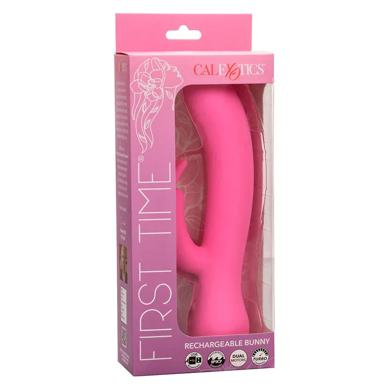 CALEXOTICS - FIRST TIME VIBRADOR RABBIT RECARGABLE ROSA - Nuvica