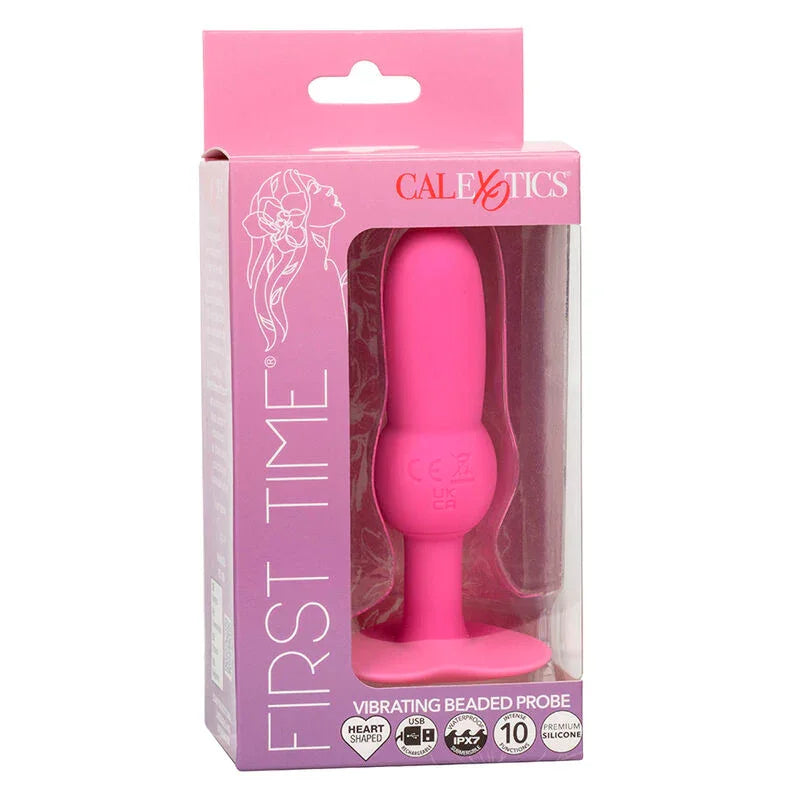 CALEXOTICS - FIRST TIME PLUG ANAL CON CUENCAS 10 VIBRACIONES ROSA - Nuvica
