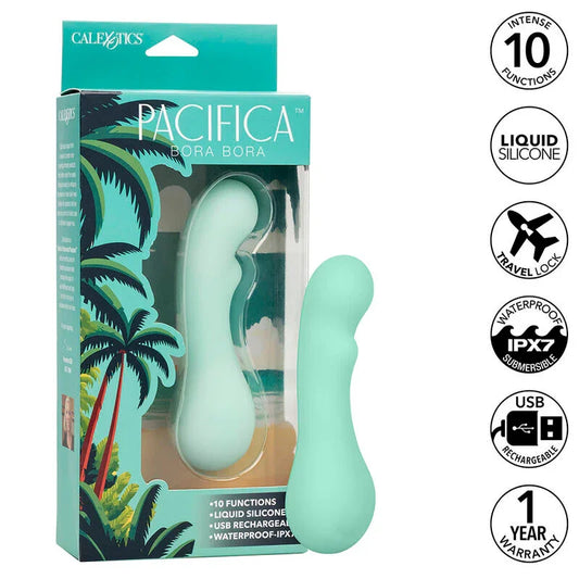 CALEXOTICS - PACIFICA BORA BORA ESTIMULADOR PUNTO G 10 VIBRACIONES AQUA - Nuvica