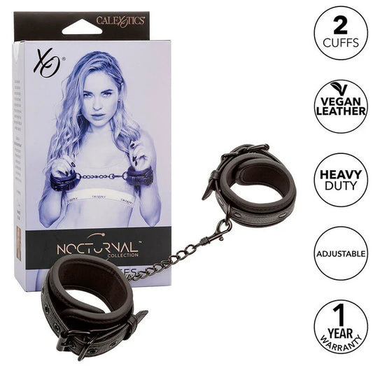 CALEXOTICS - NOCTURNAL ESPOSAS CUERO AJUSTABLE NEGRO - Nuvica
