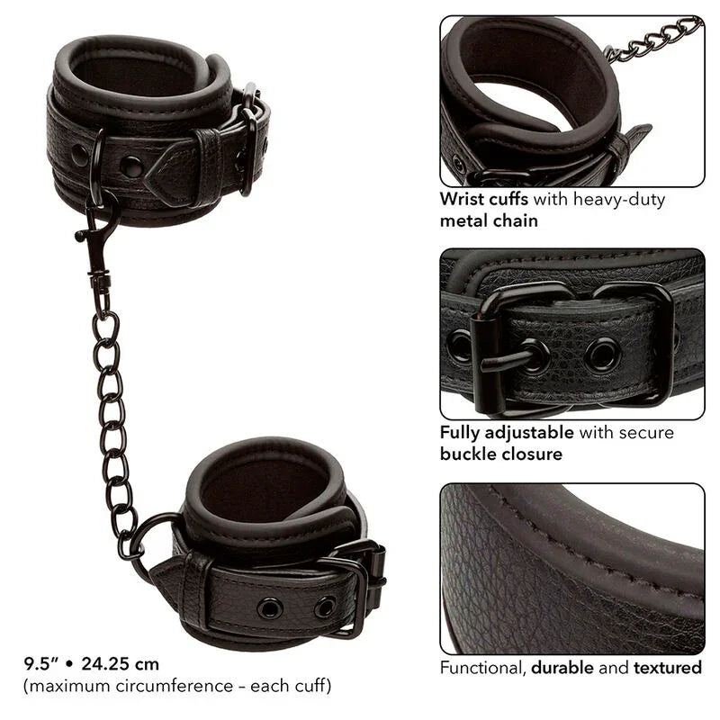 CALEXOTICS - NOCTURNAL ESPOSAS CUERO AJUSTABLE NEGRO - Nuvica