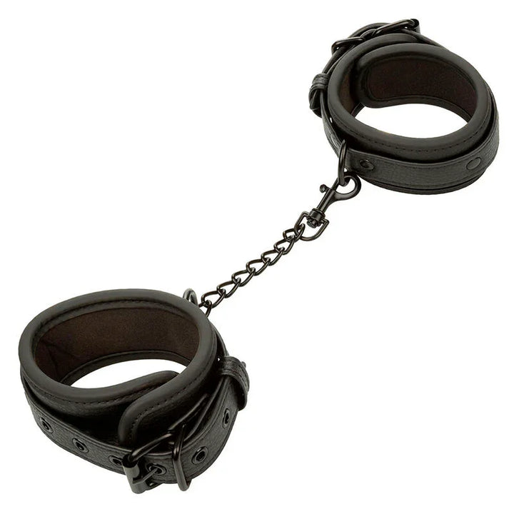 CALEXOTICS - NOCTURNAL ESPOSAS DE TOBILLO CUERO AJUSTABLE NEGRO - Nuvica