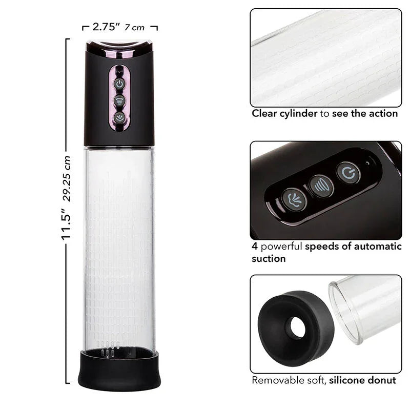 CALEXOTICS - PEAK BOMBA ONDAS ESTIMULADORASA 4 VELOCIDADES NEGRO - Nuvica
