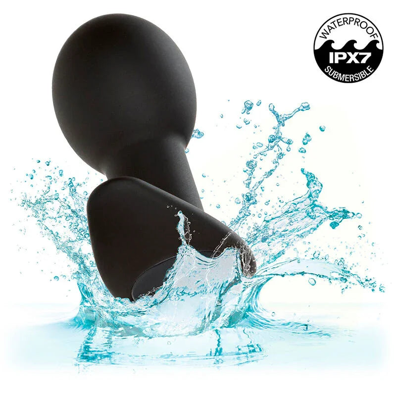 CALEXOTICS - ROCK BOTTOM PLUG ANAL 10 VIBRACIONES SILICONA NEGRO - Nuvica
