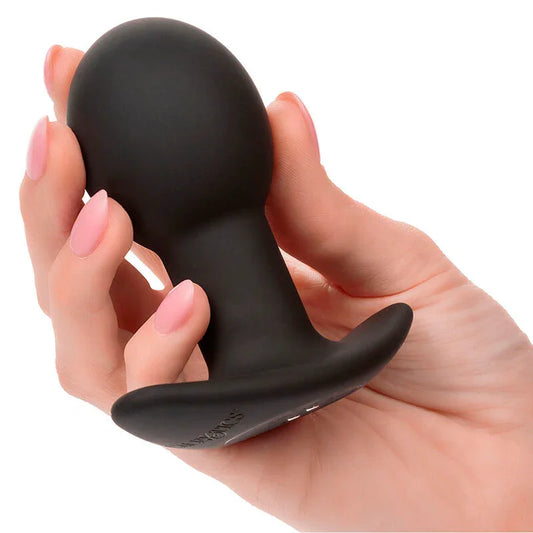 CALEXOTICS - ROCK BOTTOM PLUG ANAL 10 VIBRACIONES SILICONA NEGRO - Nuvica