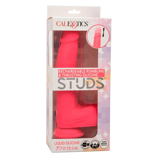 CALEXOTICS - STUDS VIBRADOR REALÍSTICO 10 VIBRACIONES Y ROSA - Nuvica