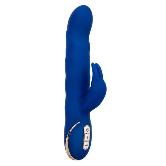 CALEXOTICS - JACK VIBRADOR RABBIT MOVIMIENTO DE ONDAS AZUL - Nuvica