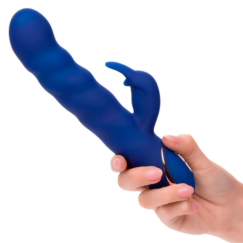 CALEXOTICS - JACK VIBRADOR RABBIT MOVIMIENTO DE ONDAS AZUL - Nuvica