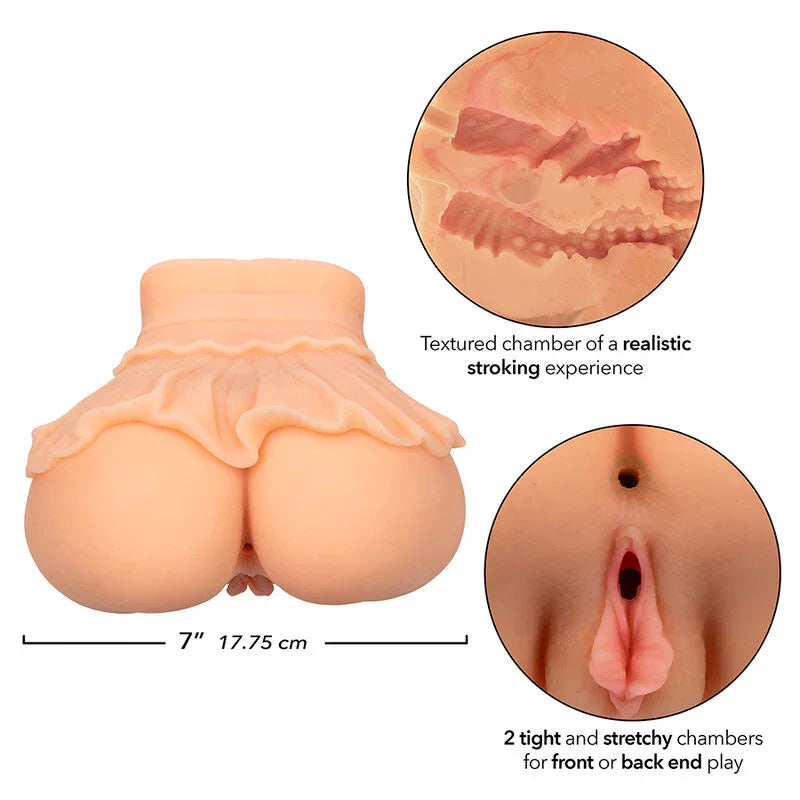 CALEXOTICS - THE PEEP SHOW GIRL DOBLE MASTURBADOR REALÍSTICO NATURAL - Nuvica