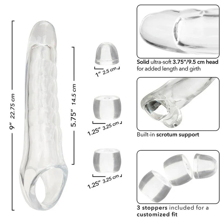 CALEXOTICS - MAXX EXTENSOR DE PENE AJUSTABLE TRANSPARENTE - Nuvica