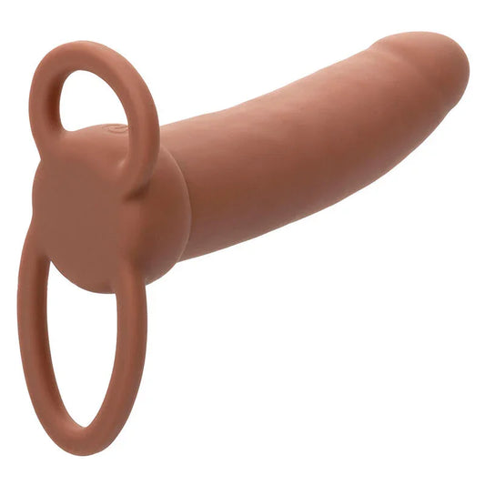 CALEXOTICS - MAXX DOBLE PENETRADOR GRUESO 10 VIBRACIONES MULATO - Nuvica