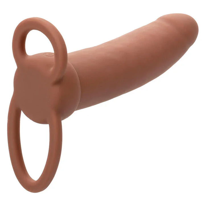 CALEXOTICS - MAXX DOBLE PENETRADOR GRUESO 10 VIBRACIONES MULATO - Nuvica