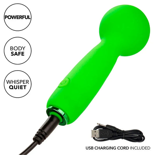 CALEXOTICS - NEON VIBES THE BUBBLY VIBE MINI MASAJEADOR 10 VIBRACIONES VERDE - Nuvica