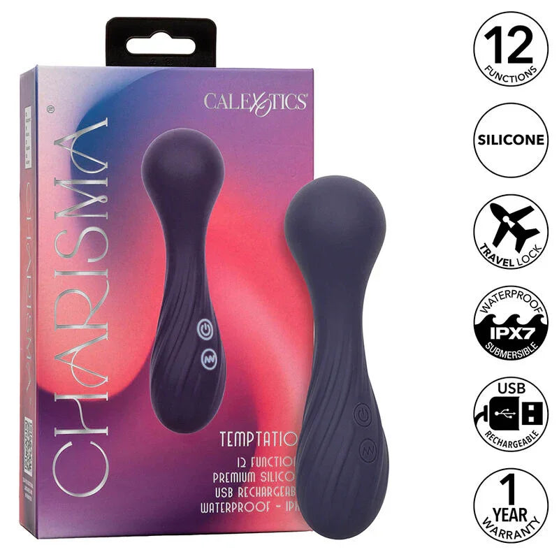 CALEXOTICS - CHARISMA TEMPTATION MASAJEADOR 12 FUNCIONES MORADO - Nuvica