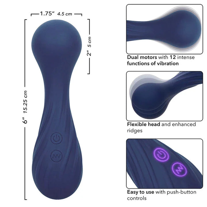 CALEXOTICS - CHARISMA TEMPTATION MASAJEADOR 12 FUNCIONES MORADO - Nuvica